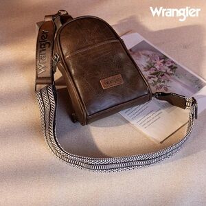 Wrangler Vegan Leather Crossbody Bag Small Sling Bag